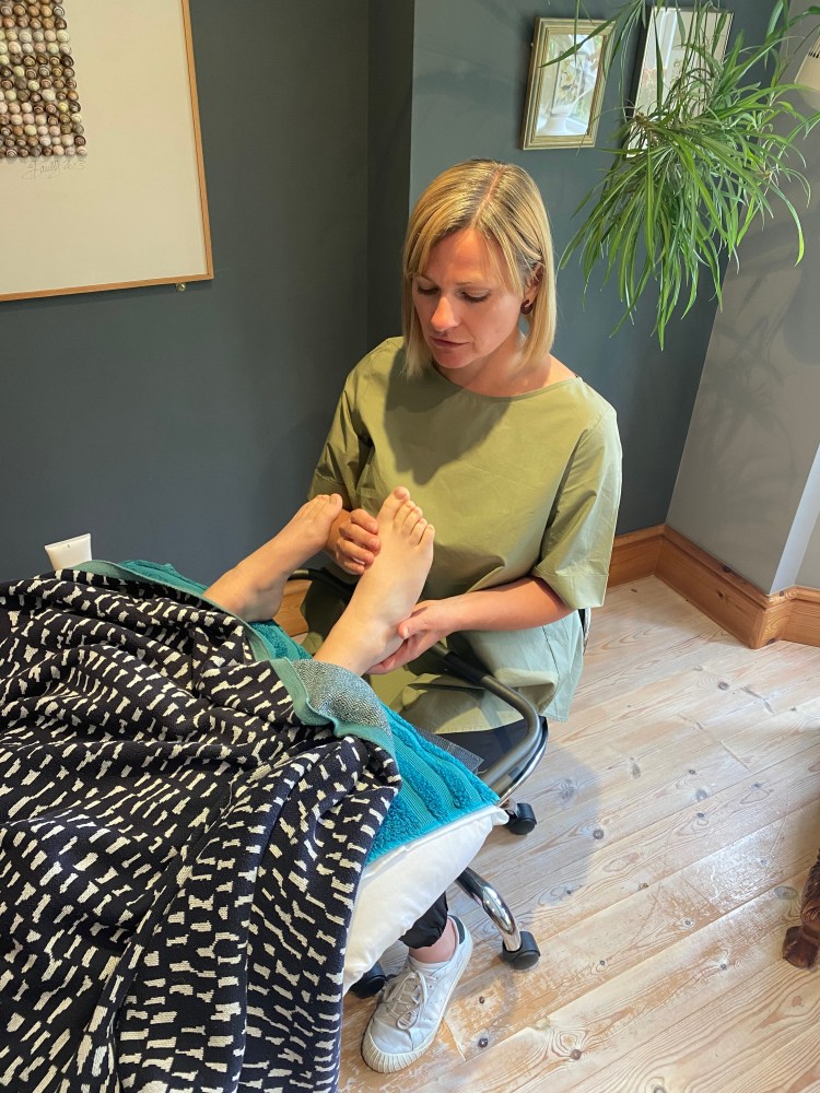 Eva in action at her Nottingham Clinic