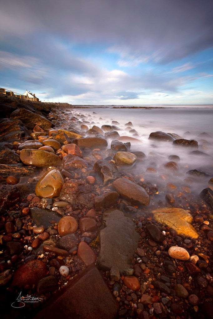 Johnshaven beach - a misty morning view